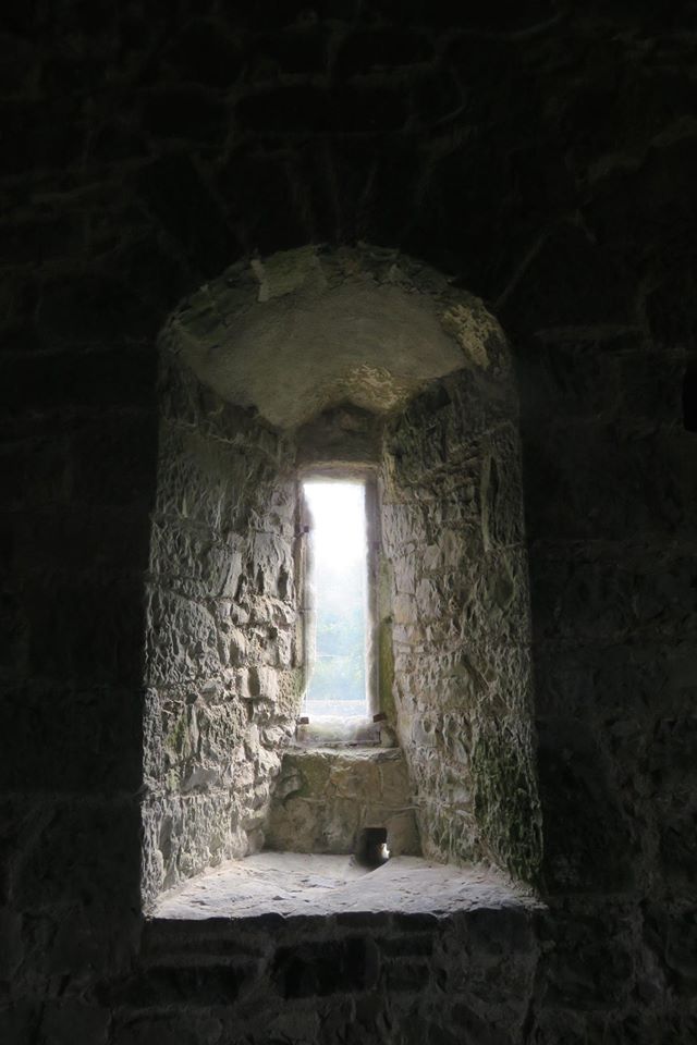 Stone window in the Priors Vill at Kells Priory